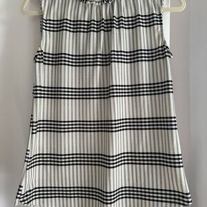 Striped Black and White Women's Blouse